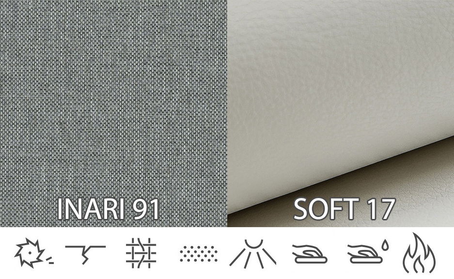 Kutna garnitura Darcia (siva) (L) 