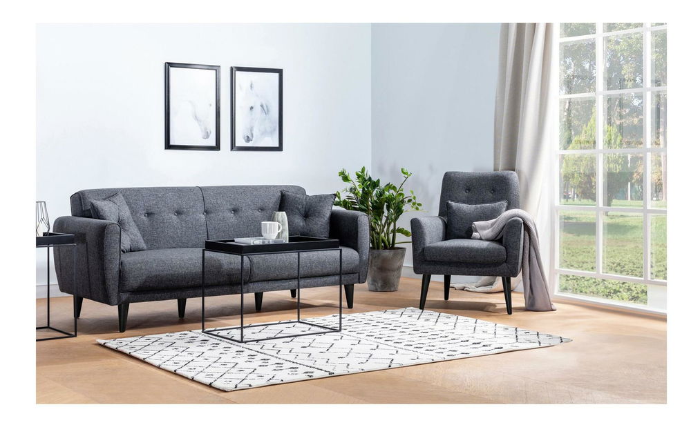 Ülőgarnitúra Aryanna (antracit)