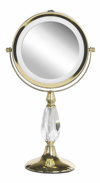 Makeup zrkadlo ø 18 cm Maurie (zlatá)