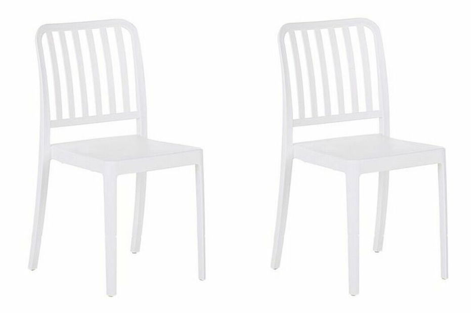 Set 2 ks záhradných stoličiek Sinnamon (biela) 