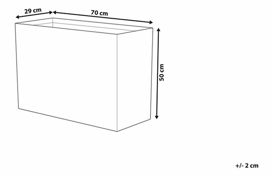 Kvetináč EDEXA 50x70x29 cm (kameň) (béžová)