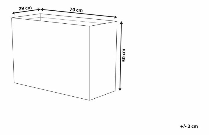 Kvetináč EDEXA 50x70x29 cm (kameň) (béžová)