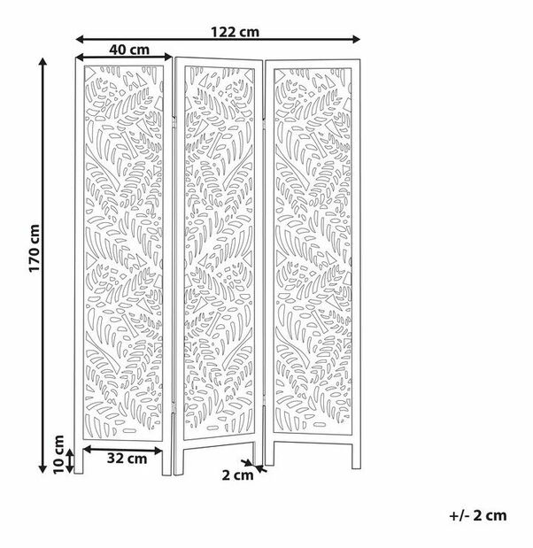 Paraván Melza (biela) *bazár