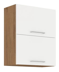 Gornji kuhinjski ormarić Bronte 60 GU-72 2F (hrast lancelot + bijeli sjaj)