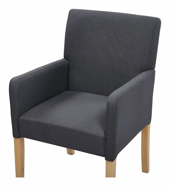 Jedálenská stolička ROCKY (textil) (sivá)