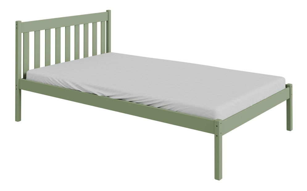 Detská posteľ 120x200 cm Teans (olivová) (s roštom)