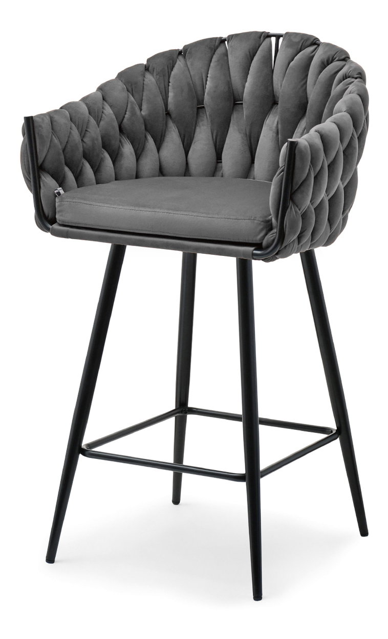 Barová stolička Proenia (sivá + čierna)