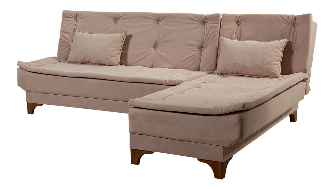 Rohová sedačka Klaudi C (P) (Ružová)