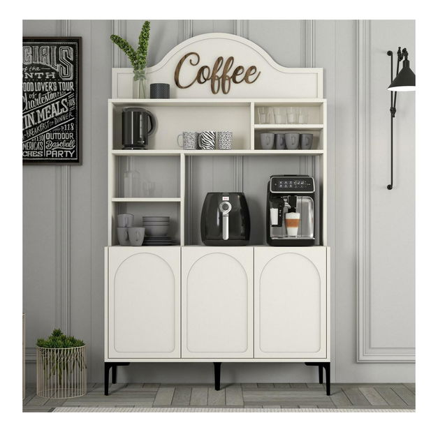 Bufet Lyantela 120 (crem + negru)