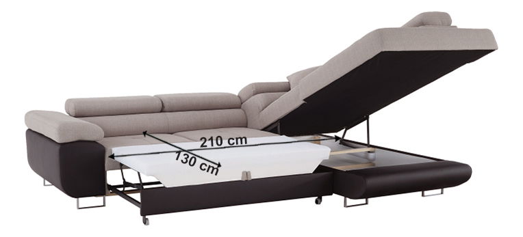 Colțar Afton (Maro + Bej) (D)