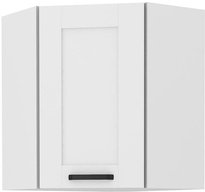 Gornji kutni kuhinjski ormarić Lucid 60x60 GN-72 1F (45°) (korpus: bijela + front: mdf bijela)