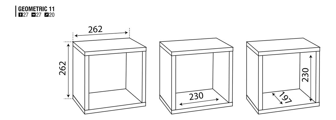 Polička Geometric 11