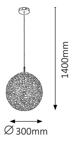Závesné svietidlo Adria 6100 (chrómová)