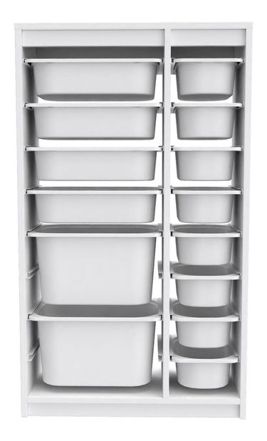 Organizator za igračke Dremonka 6 (bijela)