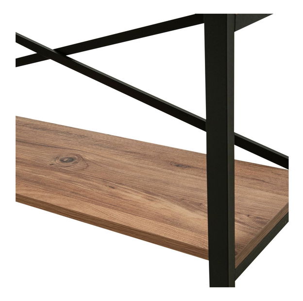 TV stolík Nevipe 4 (borovica atlantická + čierna) 