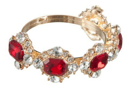 Doplnok do kuchyne Jolipa Držiak na obrúsky (6x2x5cm) (Červená + Biela)