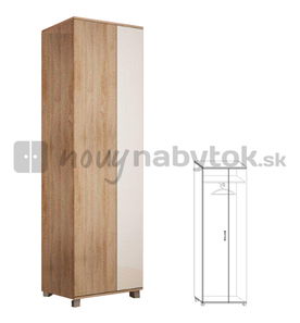 Šatníková skriňa Glady 3