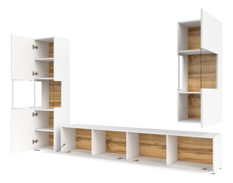 Set za dnevni boravak Avernic Typ 10 (bijela + hrast wotan)