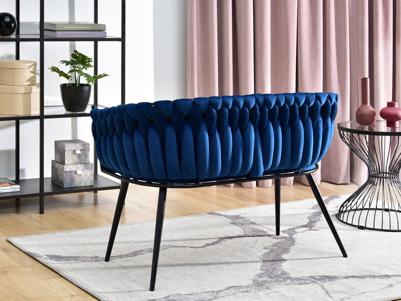 Pohovka dvojsedačka Radio (čierna)