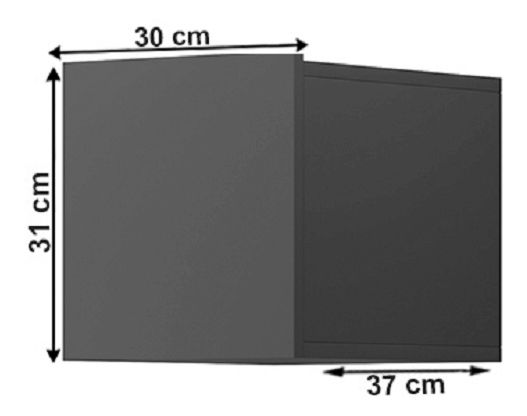 Falra akasztható polc Spring Ed 30 (Grafit) 