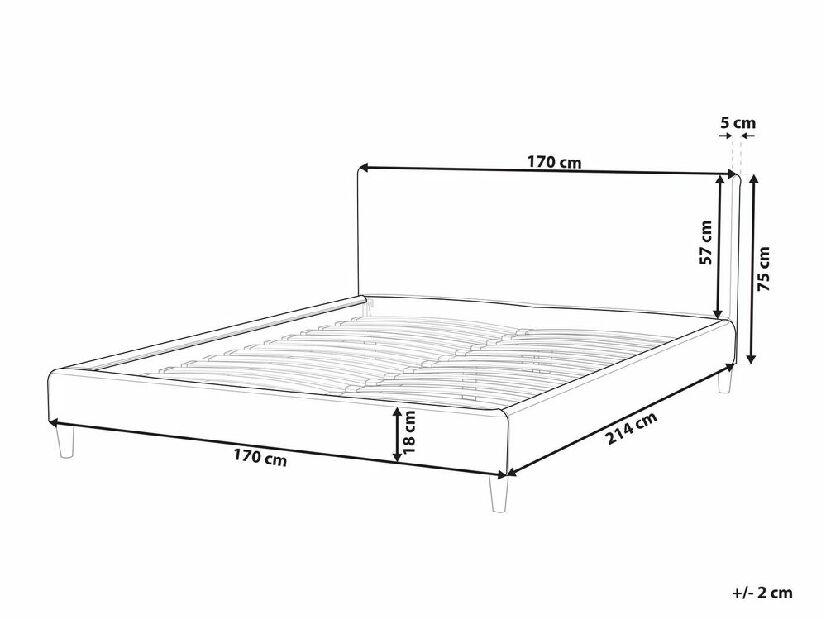 Presvlaka za krevet 160x200 cm FUTTI (žuta)