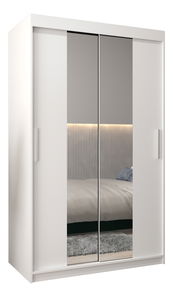 Dulap de haine 120 cm Toki 1 (alb mat + alb mat)