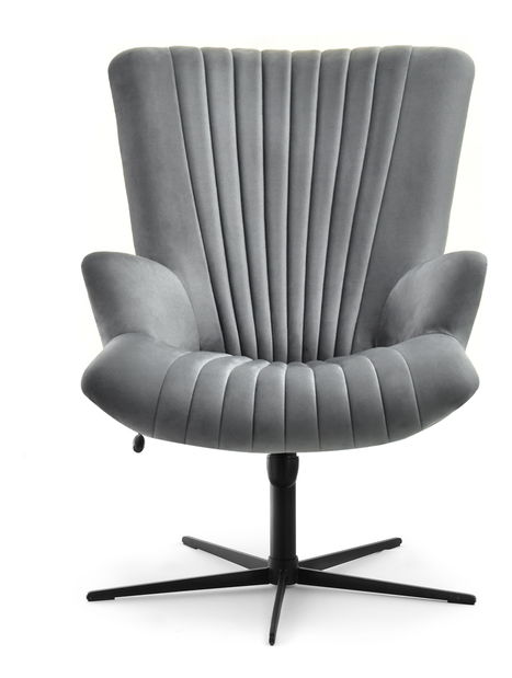 Relaxačné kreslo Elesenta (sivá + čierna)