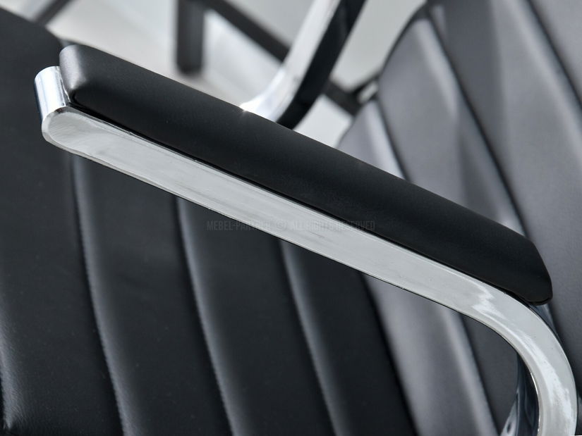 Fotelja Cruise (crna + krom)