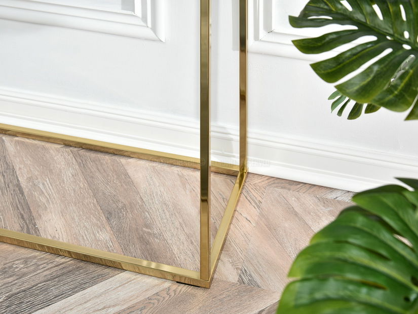 Măsuță consolă Bella Kons (negru + auriu)