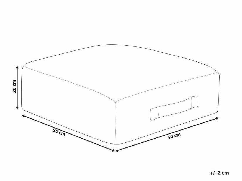 Pernă ședere 50 x 50 x 20 cm Shassy (bej)