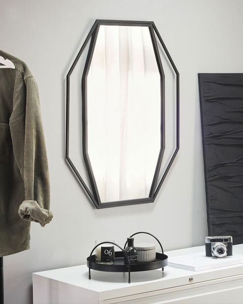 Zidno ogledalo Nirza (grafit)
