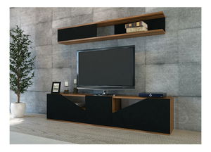 Set za dnevni boravak Tupac (orah + crna)