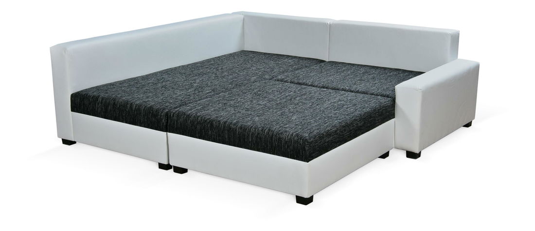 Sarok kanapé Monica (bézs) (taburettel) (B)