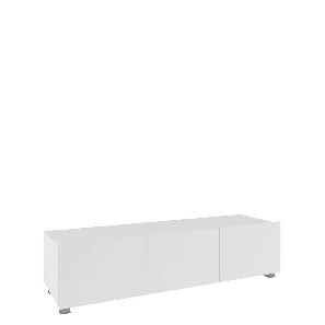 TV asztal/szekrény Brenali 150 BR04 (fehér + fényes fehér) *kiárusítás