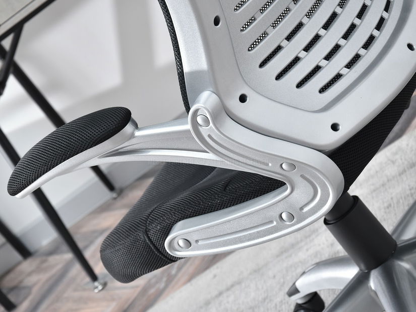 Fotelja Lumpo (crna + srebrna)