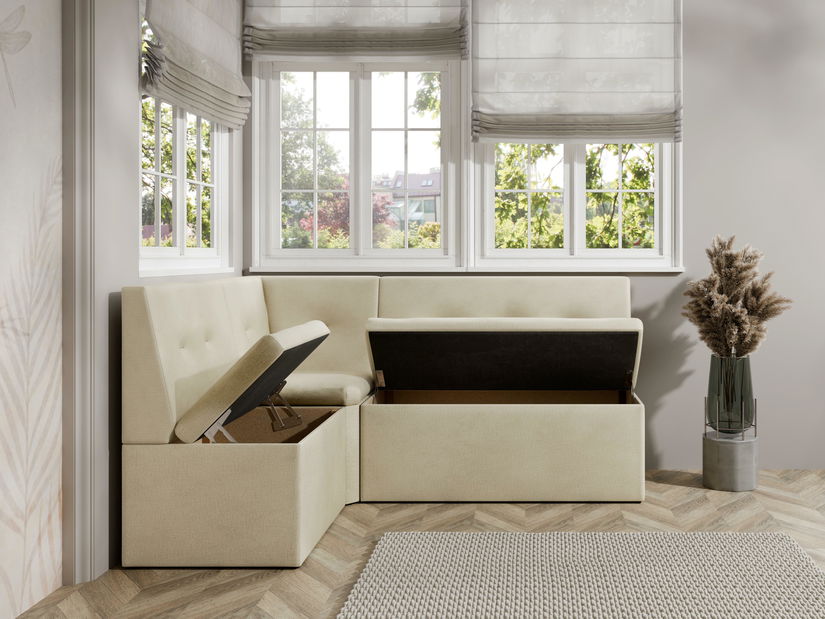 Kuhinjska kutna klupa Layla 130x170 (krem)