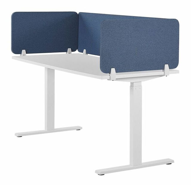 Prepážka na pracovný stôl 72x40 cm Whitley (modrá)