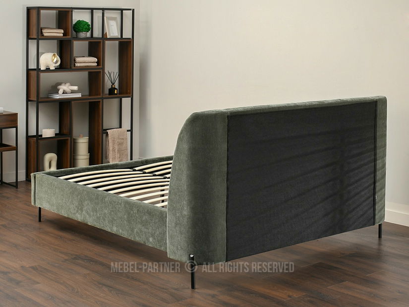 Pat matrimonial 160 cm Apelar (verde + negru)