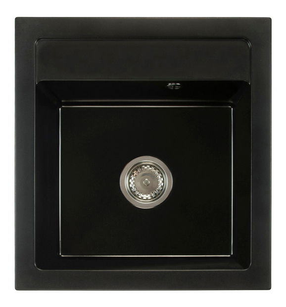 Kuchynský drez Borodus (čierna) (s 2 otvormi pre batériu)