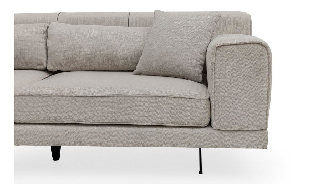 Kutna garnitura Jivagona (L) (bež + crna)