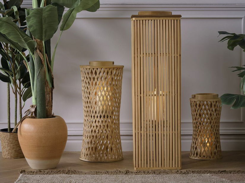 Gyertyatartó Belinda (természetes)