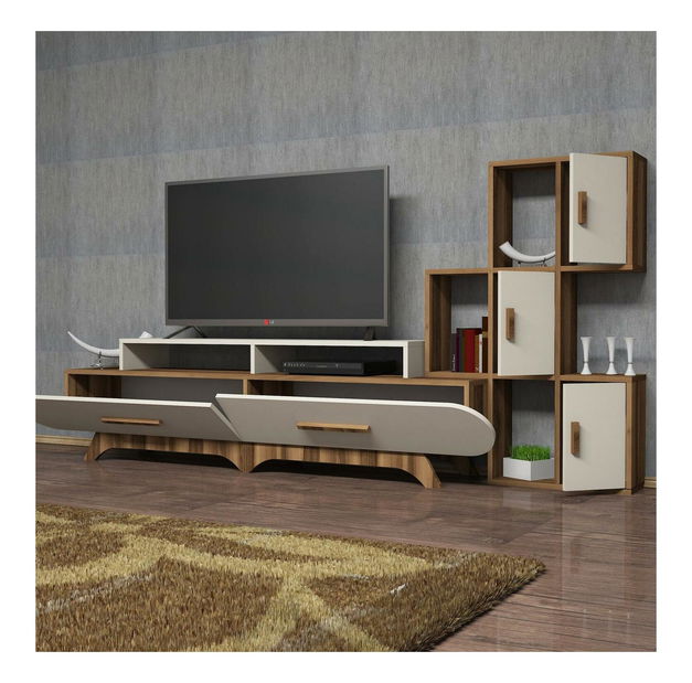 Nappali fal Florian S (dió + krém)