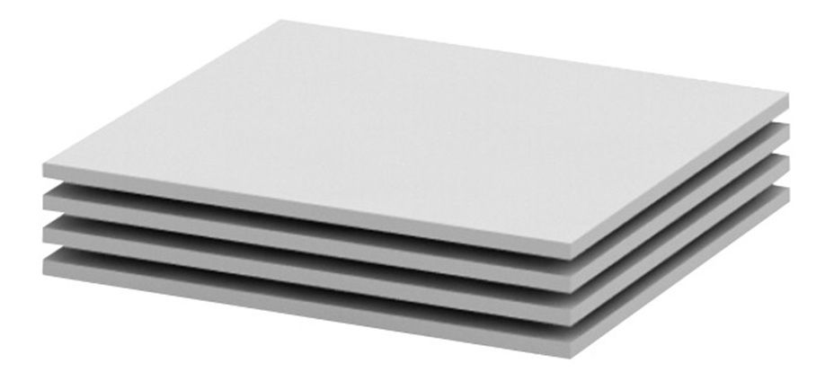 Polcok a szekrénybe (4 db.) Breanna 2 BE02-011-00 (fehér)