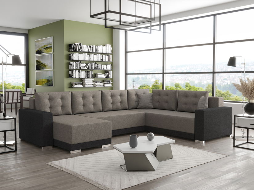 U alakú sarokkanapé Odyssey 3 (barna + sötétbarna) (J)