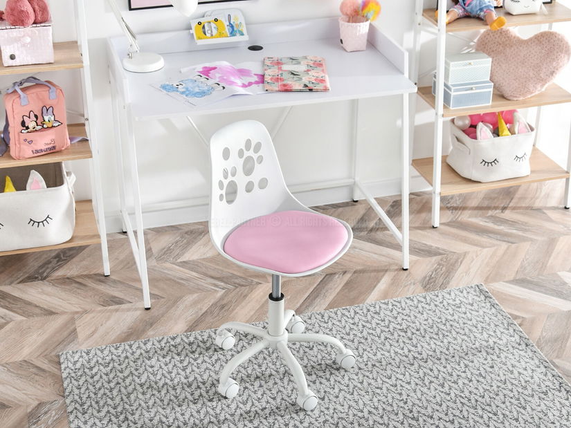 Detská stolička Footy (ružová + biela)