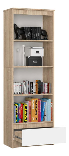 Raft Radha (stejar sonoma + Alb)