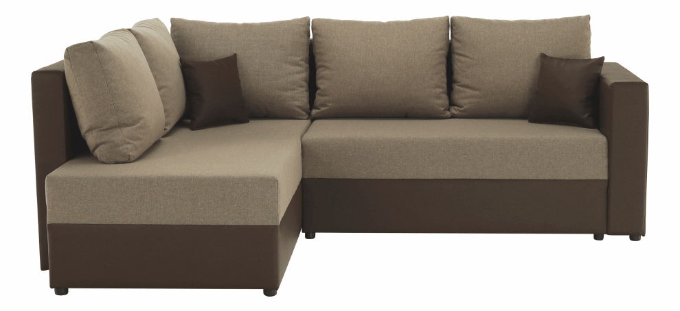 Rohová sedačka Udan hnedá (L)