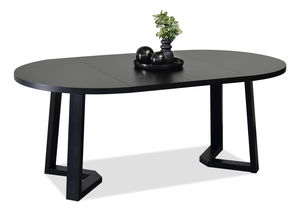 Jedálenský stôl Aceptar (čierna + krémová)