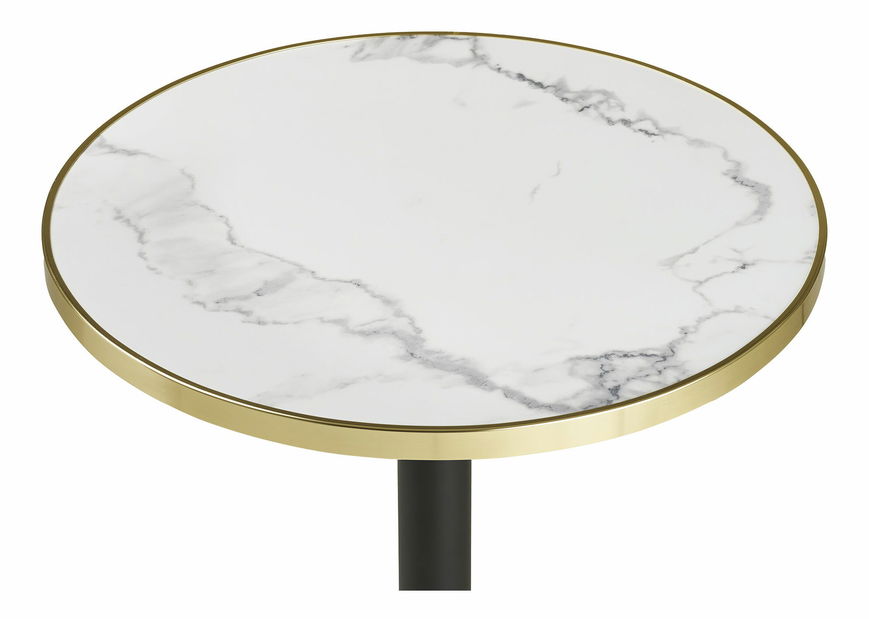 Bistro stôl Bsamira 1 (biela + čierna)