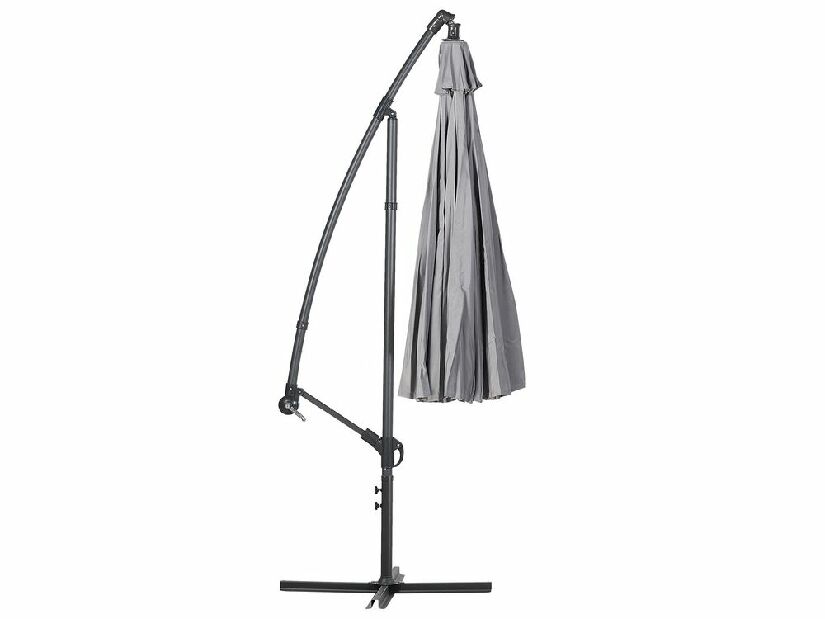 Umbrelă de grădină 268 cm CALISA II (poliester) (gri închis)